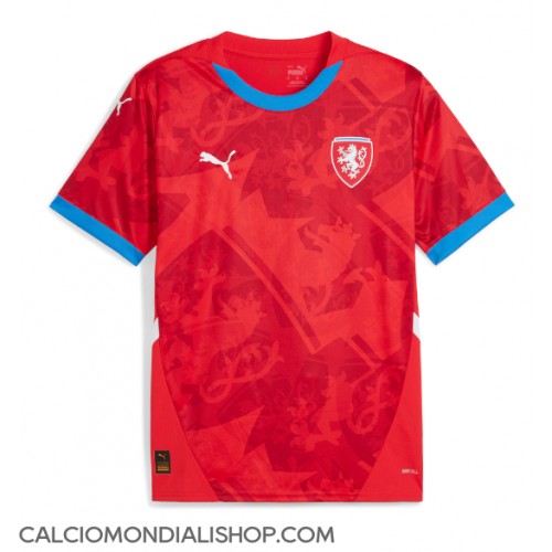 Maglie da calcio Repubblica Ceca Prima Maglia Europei 2024 Manica Corta